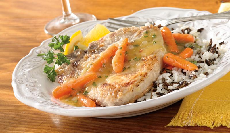 Citrus Sauced Pork Chops